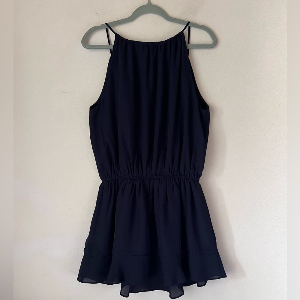 Likely Ashlee Navy Strappy Lined Mini Dress Tassel Sz 4 - Picture 3 of 11